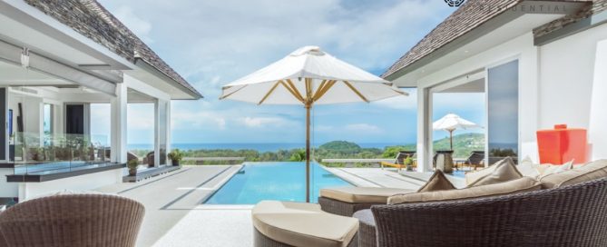 5 Bedroom Pool Villa with Panoramic Views of the Sea for Sale in Layan, Phuket