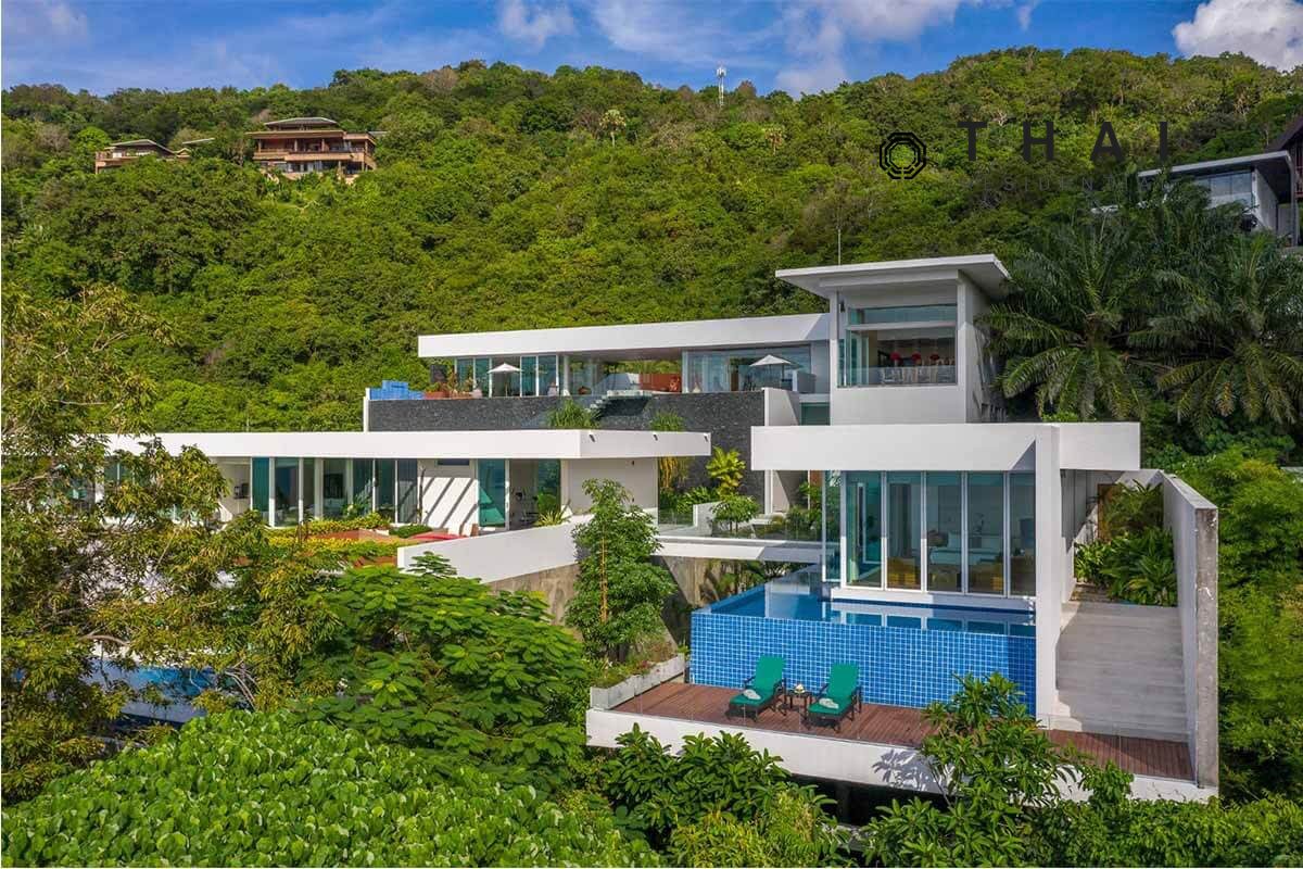 4-6 Bedroom Panoramic Oceanfront Luxury Pool Villa for Sale in Kamala, Phuket