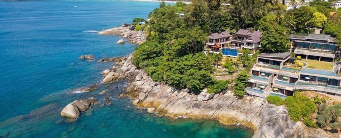 4-bedroom oceanfront pool villa near Kata Beach, Phuket PNSV-KAT-582 aerial shot