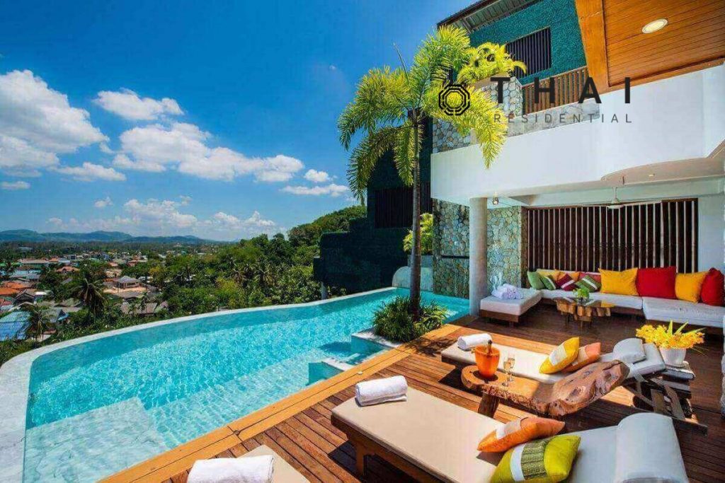4 Bedroom Sea View Hillside Luxury Pool Villa for Sale in Bang Tao, Phuket