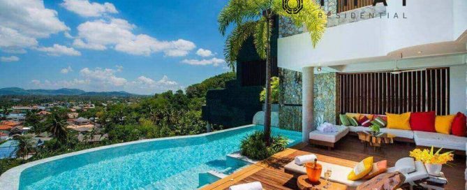 4 Bedroom Sea View Hillside Luxury Pool Villa for Sale in Bang Tao, Phuket