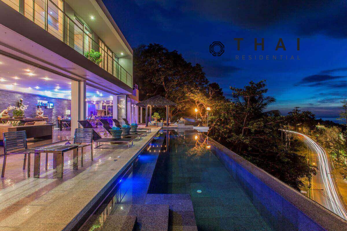 11 Bedroom Luxury Pool Villa Overlooking the Sea for Sale by Owner near Surin Beach, Phuket