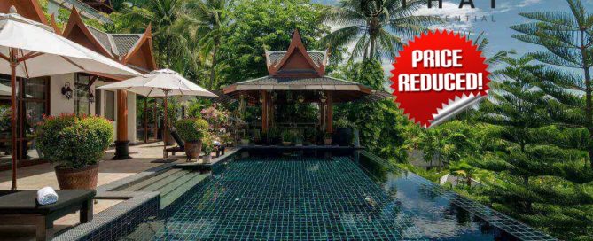 4-bedroom hillside pool villa near Surin Beach, Phuket PNSV-SUR-879 pool deck