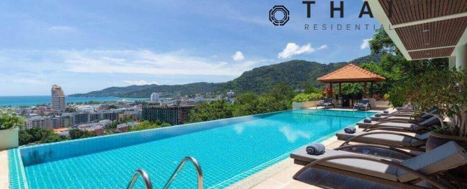 7-bedroom sea view pool villa in Patong, Phuket PNSV-PAT-946 pool deck overlooking the city and ocean