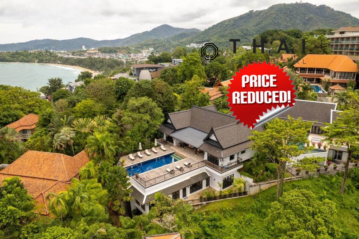 6 Bedroom Sea View Pool Villa for Sale by Owner at Katamanda Walk to Kata Noi Beach, Phuket