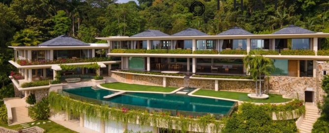 5 Bedroom Ocean View Super Pool Villa on Large 3,404 Sqm plot for Sale on Kamala Headland, Phuket