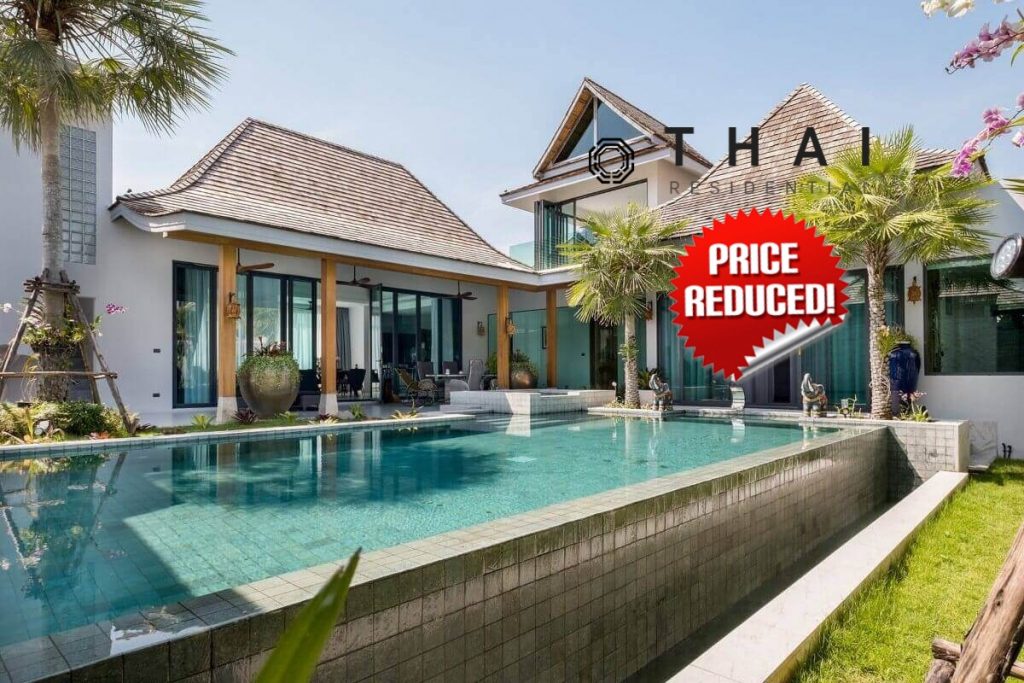 4 Bedroom Brand New Standalone Pool Villa for Sale near Boat Avenue in Cherng Talay, Phuket