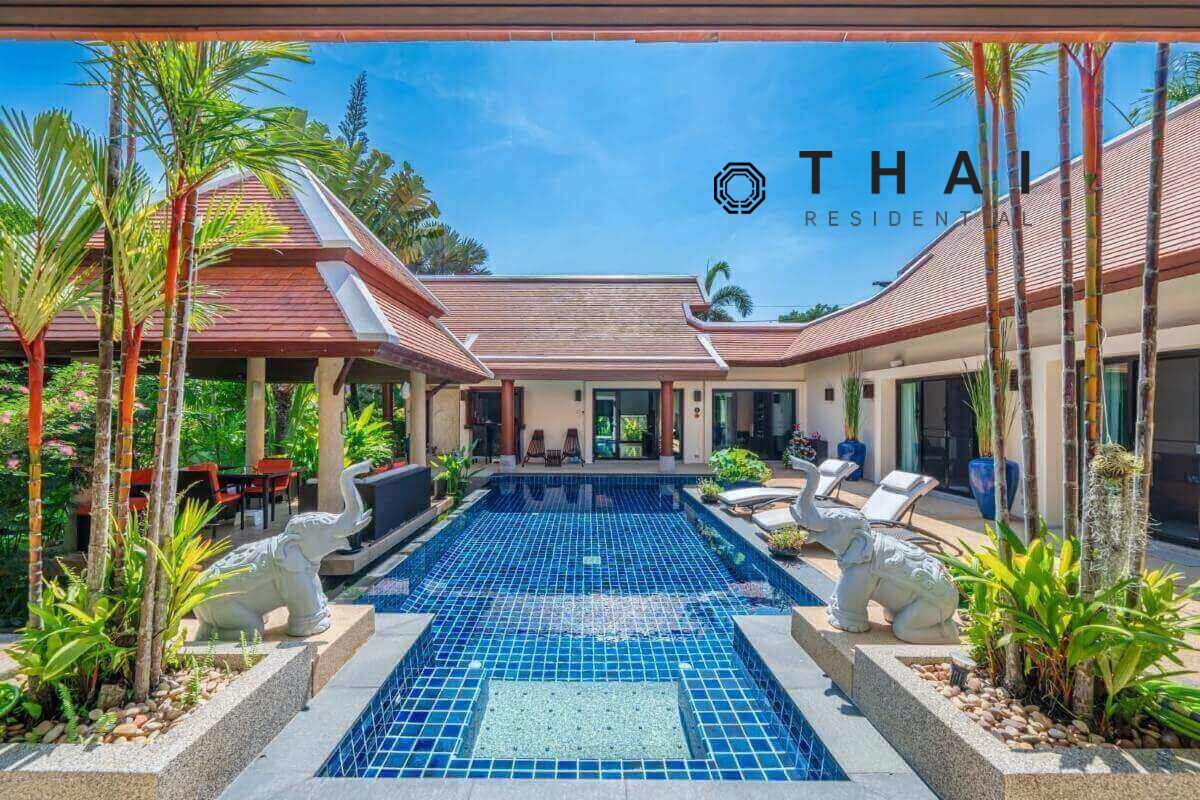 4 Bedroom Pool Villa (+ 2 Cars) on Large 995 Sqm Plot for Sale near Nai Harn Beach, Phuket