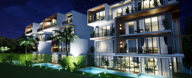 6 Bedroom Pool Villas with Private Lift for Sale Walk to Kata Beach, Phuket