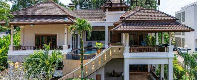 4 Bedroom Hillside Pool Villa on Large 1,056 Sqm Plot For Sale Next Door to Laguna in Layan, Phuket