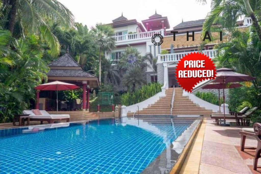 5 Bedroom Sea Facing Pool Villa on Large 1,517 Sqm for Sale 800 Metres to Beach in Koh Sirey, Phuket