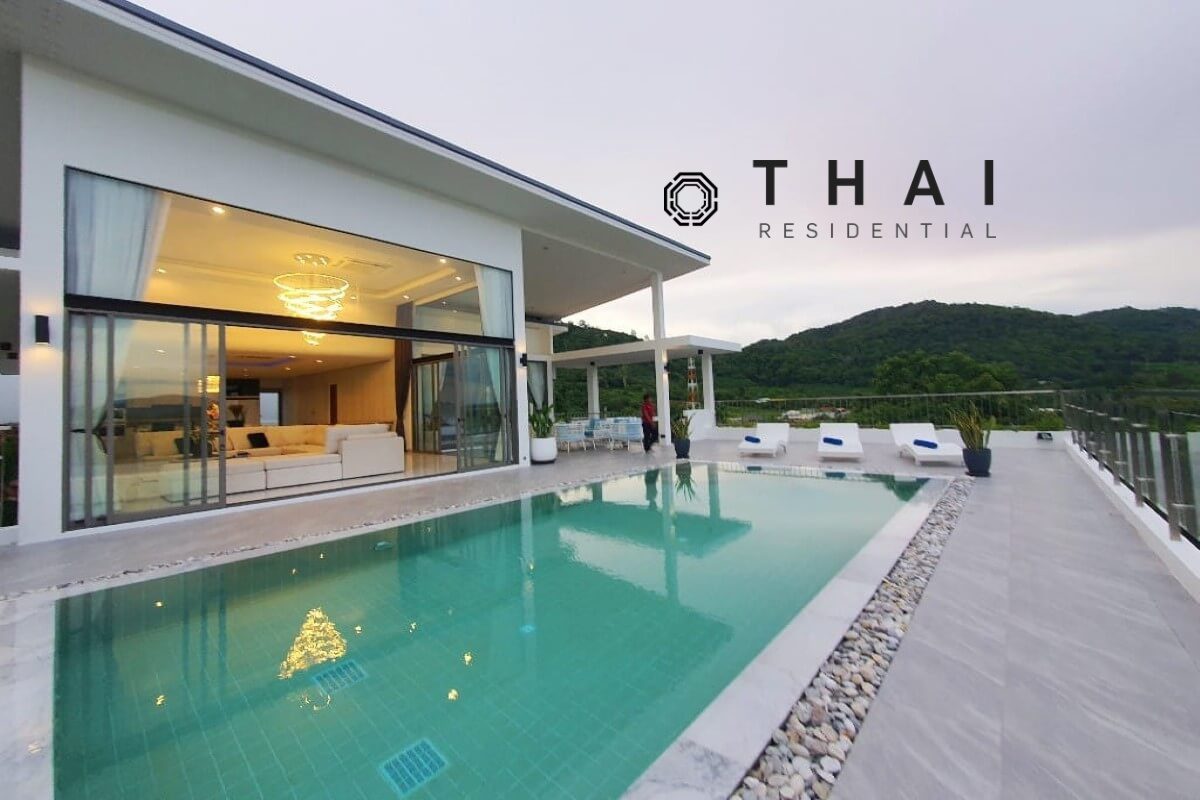 4 Bedroom Completed 2022 Pool Villa on Large 1,220 Sqm Plot for Sale 5 Mins to Nai Harn Beach, Phuket