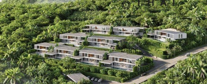 4-5 Bedroom Hillside Family Pool Villas for Sale near British International School in Koh Khaew, Phuket
