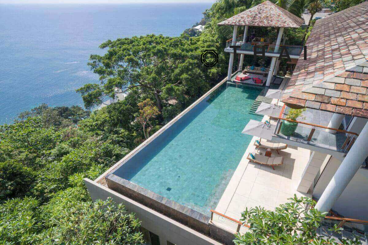 6 Bedroom Sea Facing Pool Villa with Pathway to the Ocean for Sale Millionaire’s Mile, Kamala Headland, Phuket