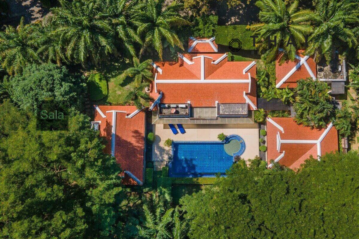 4.5 Bedroom Pool Villa on Large 2,038 Sqm Plot Overlooking Lake for Sale by Owner near Nai Harn Beach, Phuket