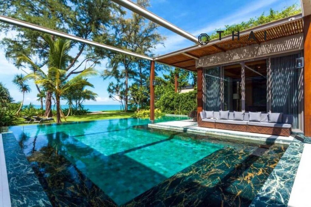 5 Bedroom Luxury Pool Villa for Sale on Natai Beachfront 25 Mins to Phuket International Airport