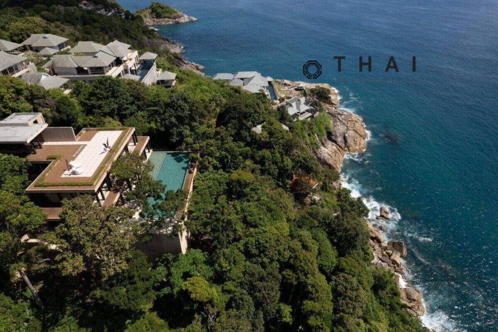 5 Bedroom Oceanfront Super Pool Villa For Sale on Kamala Headland, Phuket