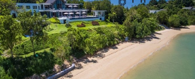 7-Bedroom beachfront pool villa in Cape Yamu, Phuket PNSV-YAM-1376 exterior shot along shoreline