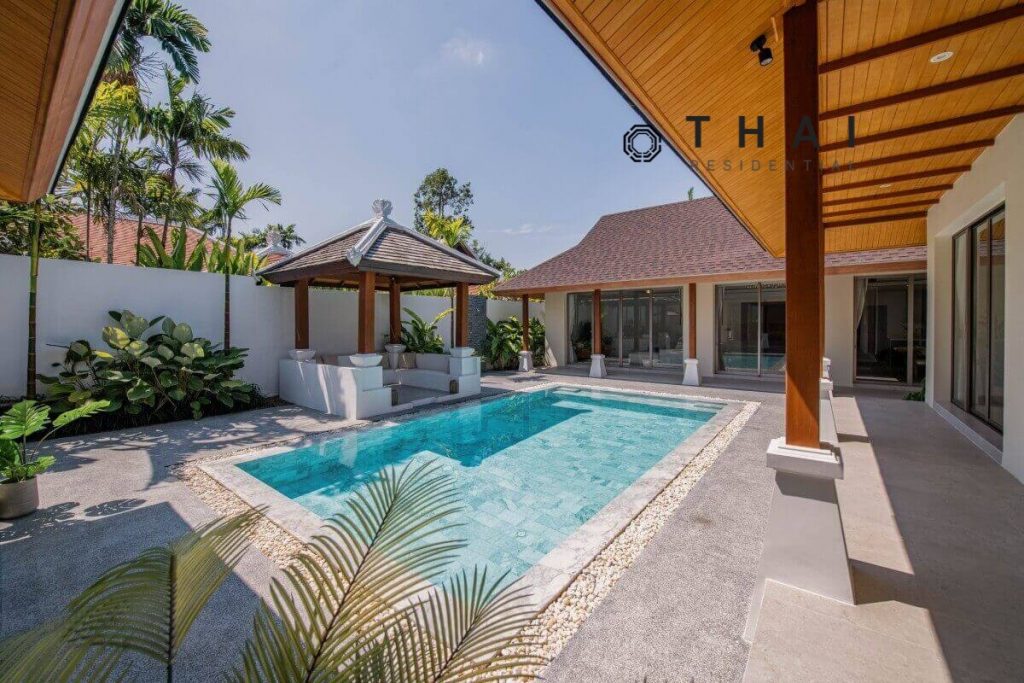 3 Bedroom Courtyard Style Villa on Large Plot near Boat Avenue in Cherngtalay, Phuket