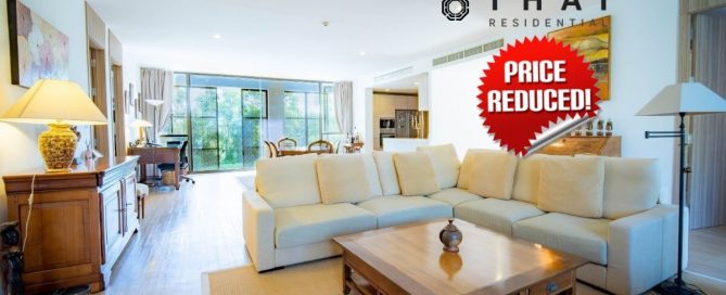 3-bedroom foreign freehold condo in Mai Khao Beachfront, Phuket PNSV-MAI-1138 open plan living area