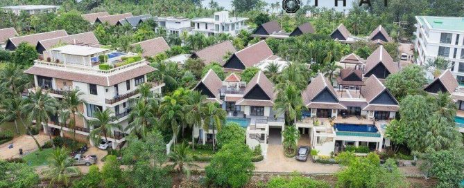 4-bedroom lakeside pool villa walk to Layan Beach, Phuket PNSV-CHE-1355 aerial view