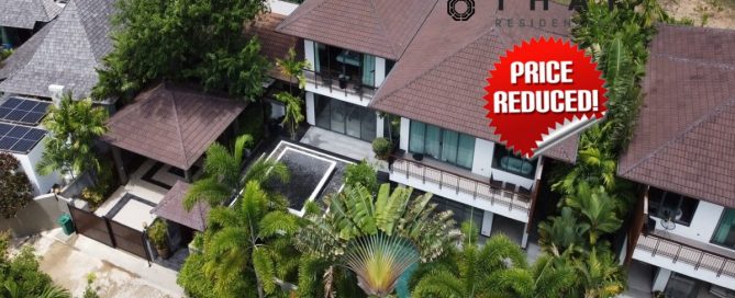 4-bedroom lakeview pool near Boat Avenue in Cherng Talay, Phuket PNSV-CHE-1320 aerial shot