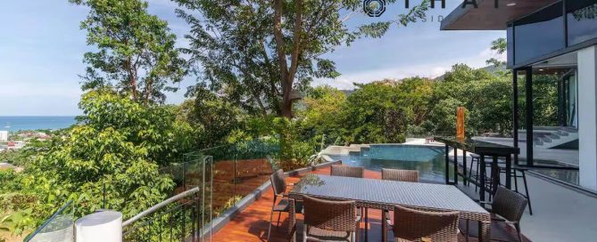 4-bedroom sea view pool villa for near Kamala Beach, Phuket PNSV-KAM-1439 pool deck