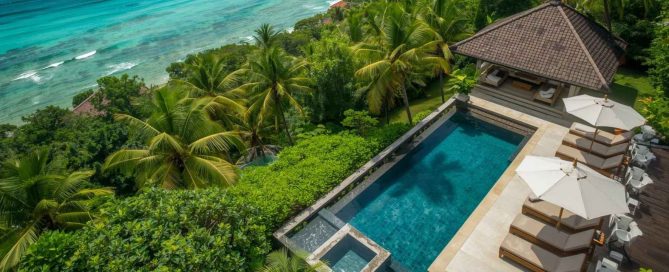 Luxury hillside villa with private swimming pool overlooking the Andaman Sea in Phuket